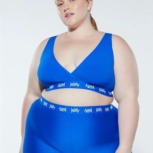 Yitty Bright A$$ Blue Major Label Smoothing Cross-Front Bralette